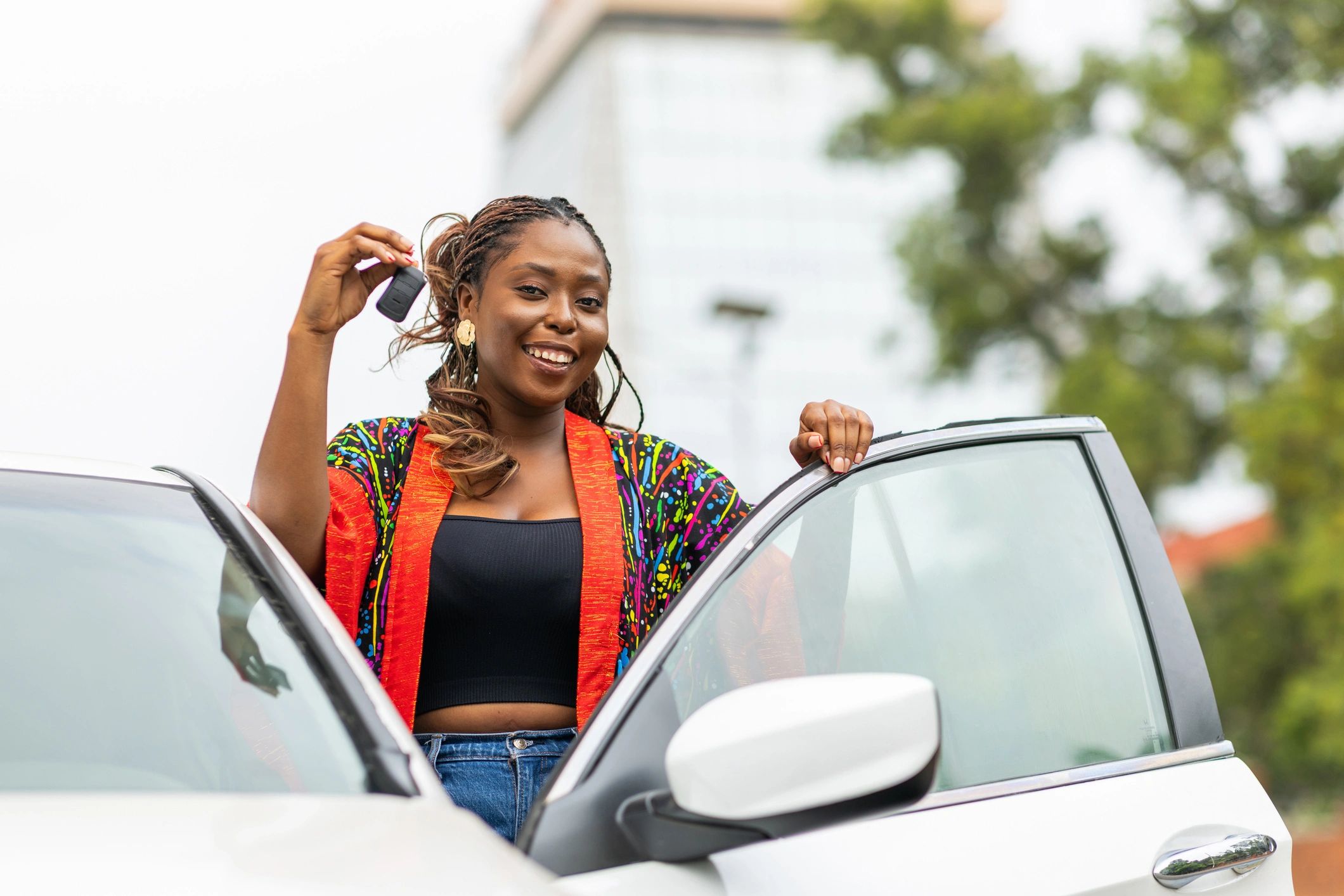 happy car buyer