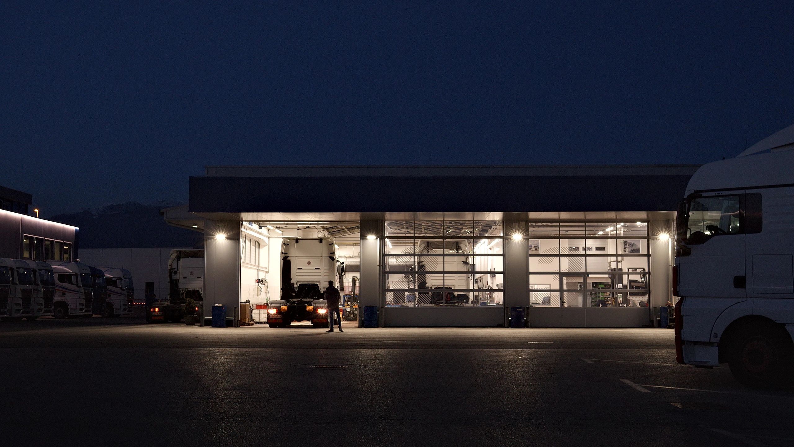 Luxury car showroom with premium vehicles